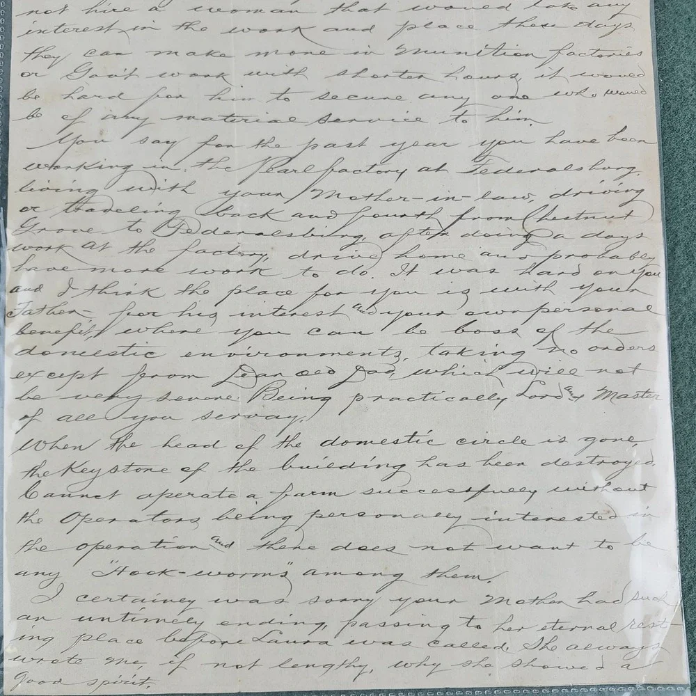 Vtg 1942 Handwritten Letter Pawtucket, RI with Envelope Correspondence